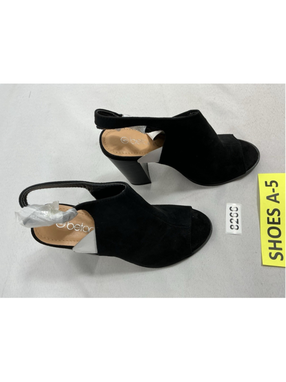 Womans New Betani Julian Peep Toe Slingback Booties Black Size 6
